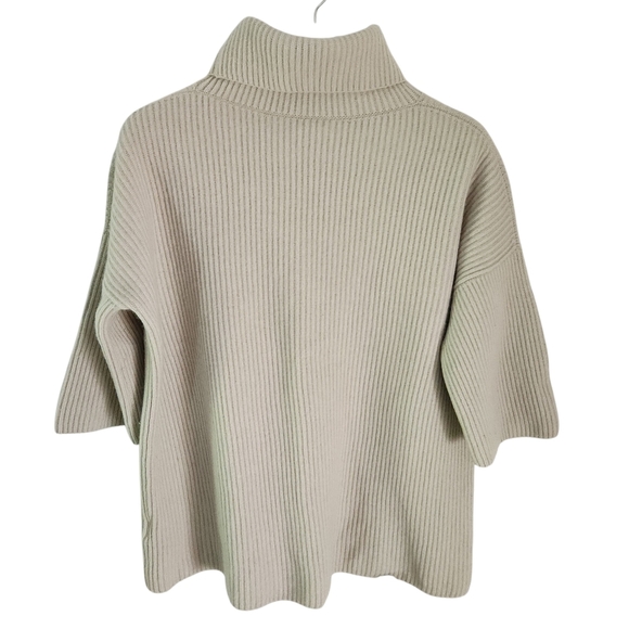Peserico Luxury Wool‑Silk‑Cashmere 3/4‑Sleeve Turtleneck Sweater (IT 48 / L) - Picture 2 of 10
